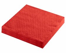 Servietten Prgeservietten 1-lagig, 33 x 33 cm, rot, 100 Stk.