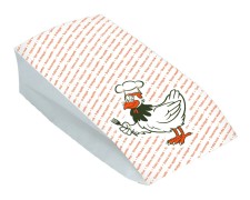 Hhnchenbeutel Warmhaltebeutel fr ganzes Huhn 13+8x28 cm, 2-lagig, 100 Stk.