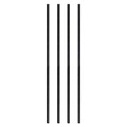 Trinkhalme aus Papier extra lang, schwarz �8mm 39cm, 50 Stk.