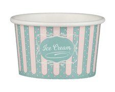 Eisbecher aus Papier Patisserie ICE CREAM Motiv 120 ml 4oz, 50 Stk.