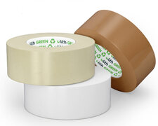 ULITH GREEN Packband Klebeband 50mmx66m, Low Noise, braun