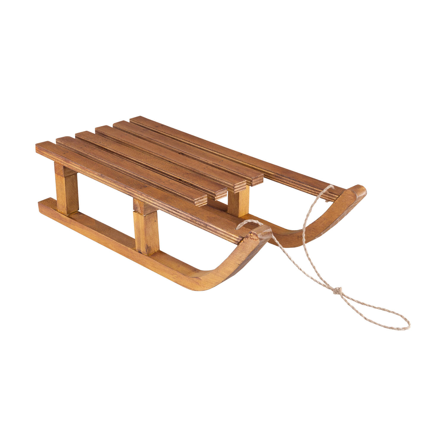 Schlitten aus Holz, Deko zum H�ngen braun 38cm