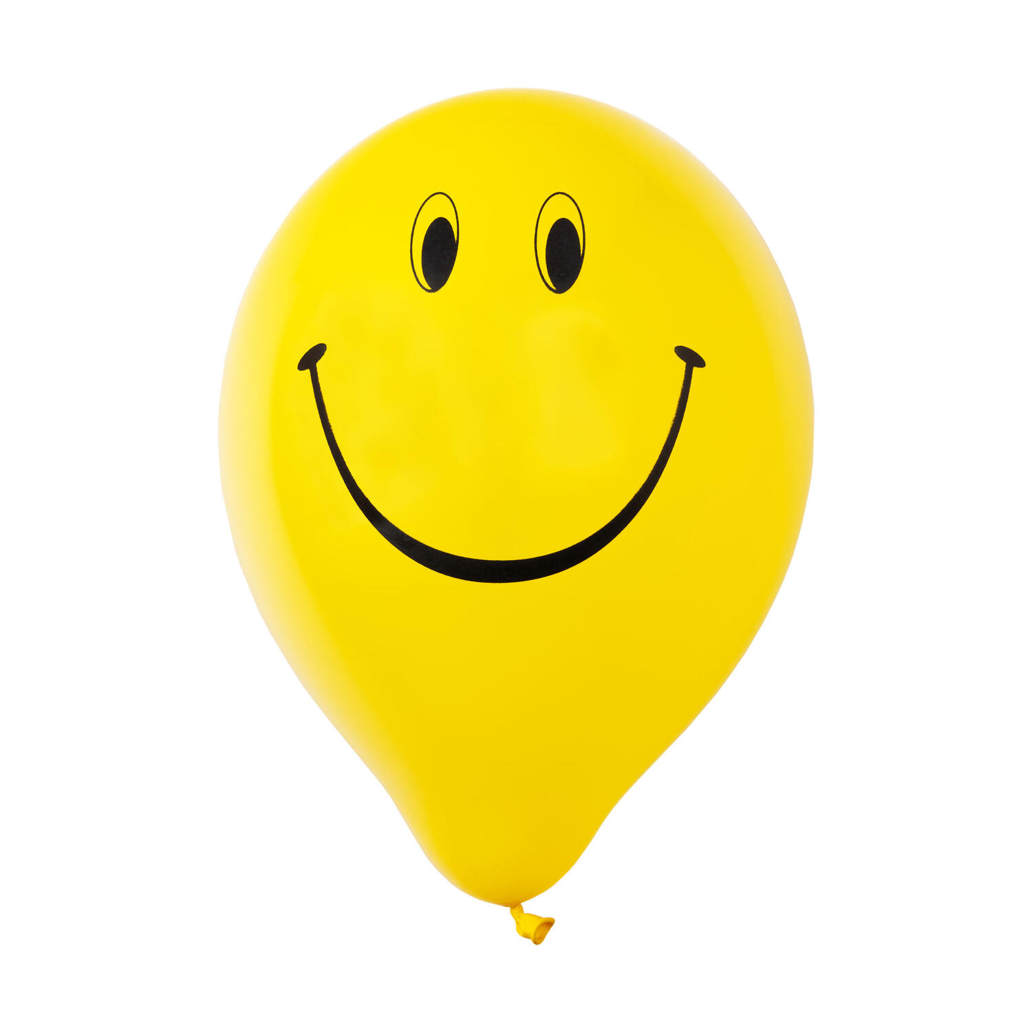 Luftballons Smiley, gelb, �25cm, 12 Stk.