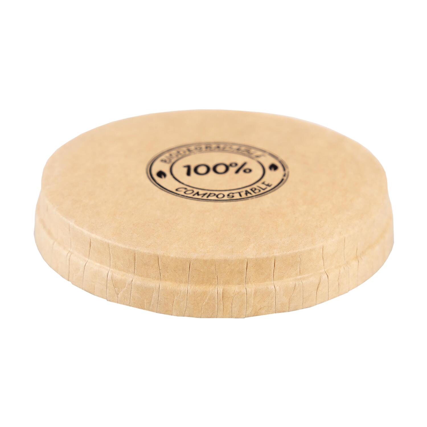 BIO Deckel fr Dressingbecher aus Karton 30ml, 44mm 50 Stk.