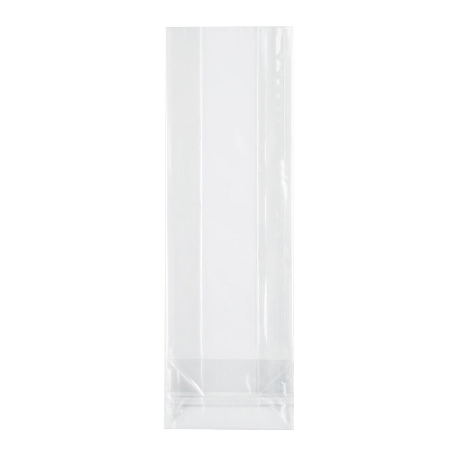 Blockbodenbeutel OPP Siegelnaht transparent 100 + 60mm x 280mm 40my, 1000 Stk.