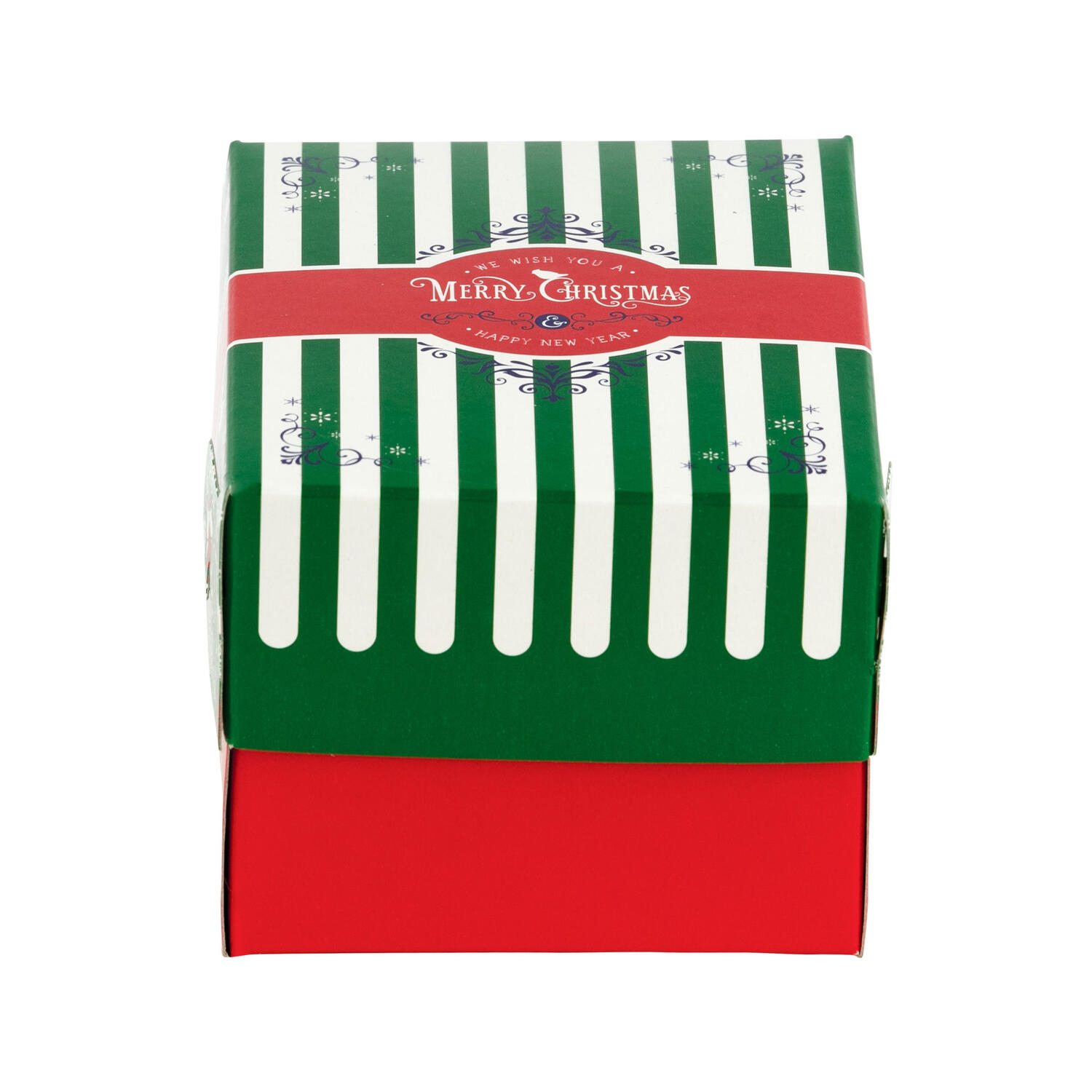 Keksbox Geb�ckkarton mit Alubeschichtung Weihnachten 130 x 100 x 80mm, 220 Stk.