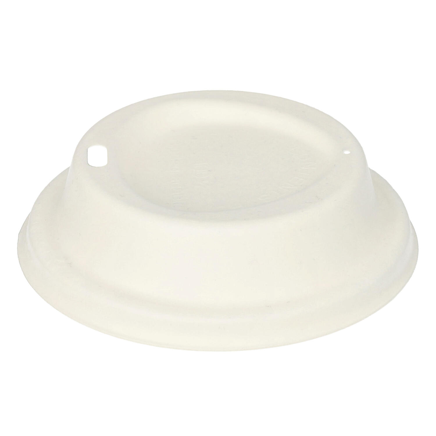 Domdeckel f�r Hei�getr�nke aus Zuckerrohr pure � 90mm, 50 Stk.