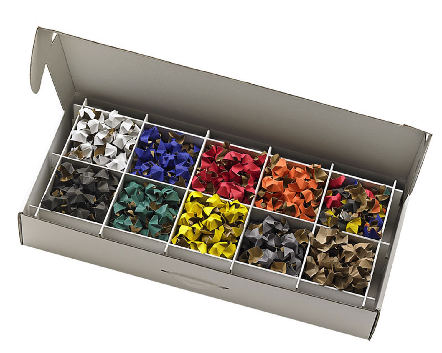 DECOFILL dekorative Papier-Verpackungschips Polsterchips, gelb, 400 Liter