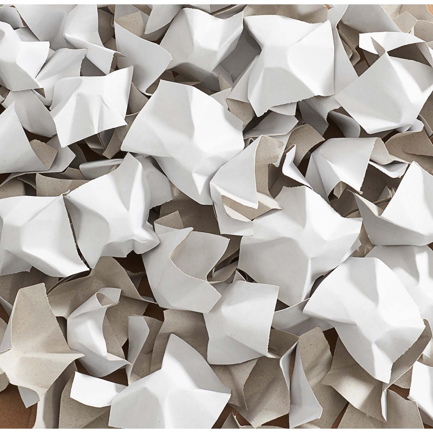 DECOFILL dekorative Papier-Verpackungschips Polsterchips, wei� beidseitig, 400 Liter