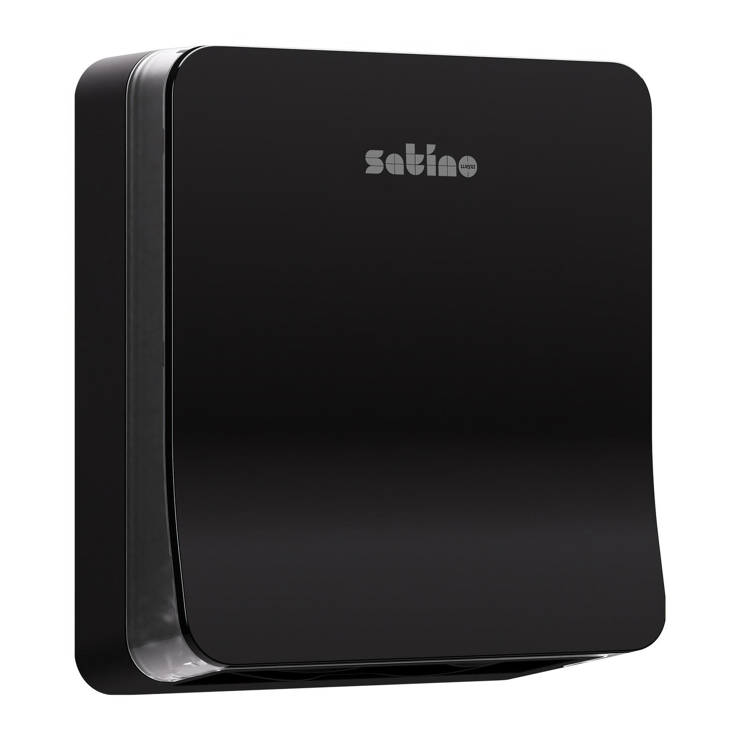 Satino Hyginity Falthandtuchspender Interfold S, System PT2, 34,3 cm x 30,1 cm x 12,9 cm, schwarz