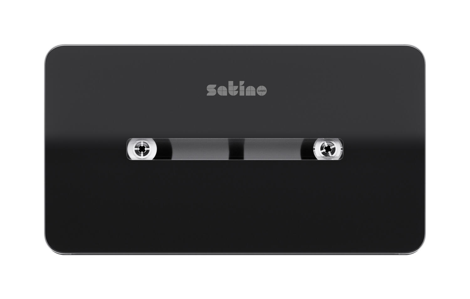 Satino Jumbo Doppelrollen-Toilettenpapierspender Centerfeed mit Innenabwicklung, CF2, schwarz