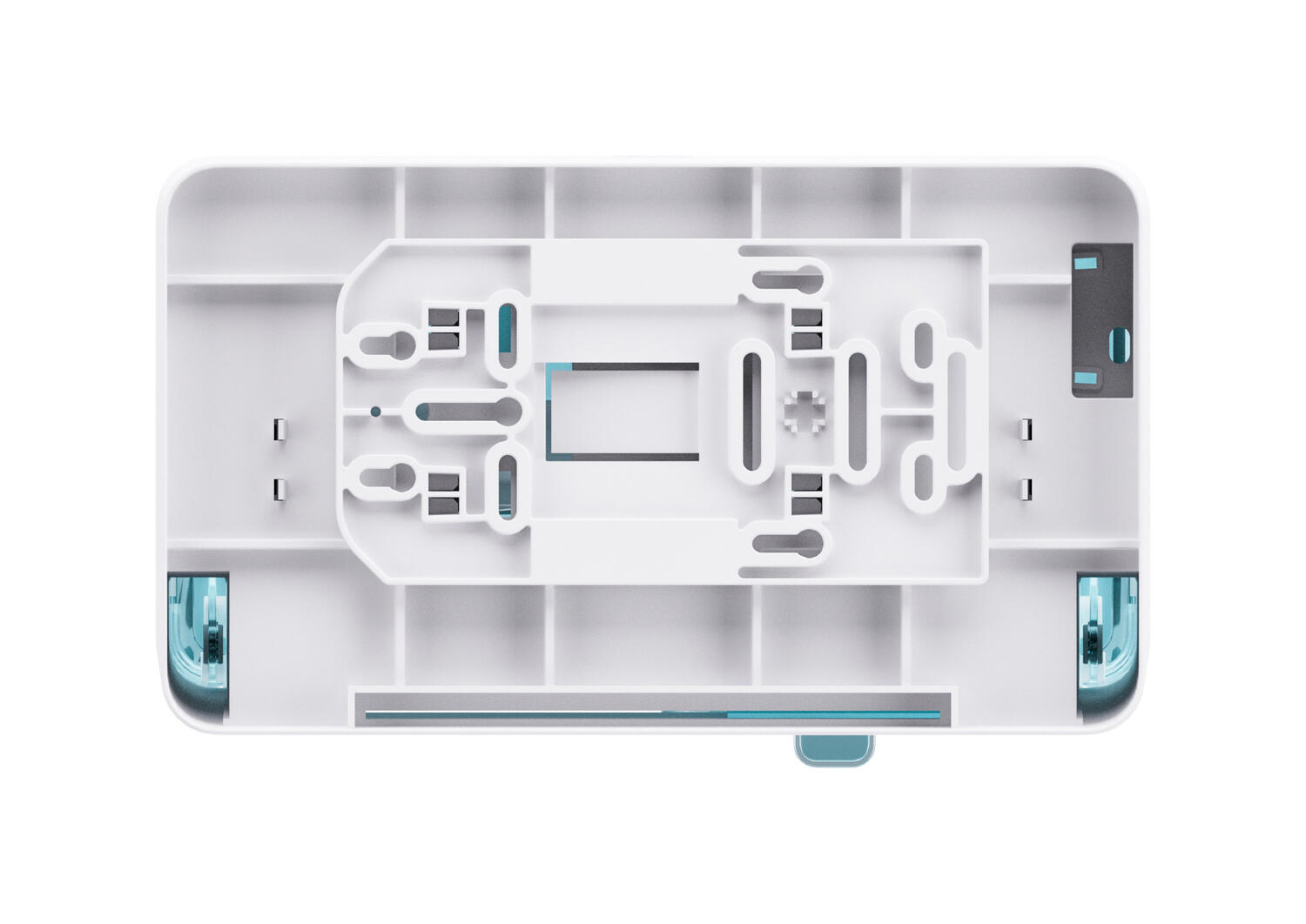 Satino Hyginity Doppelrollen Toilettenpapierspender,  System MT1, 30,1 cm �15,9 cm � 18,6 cm, wei�