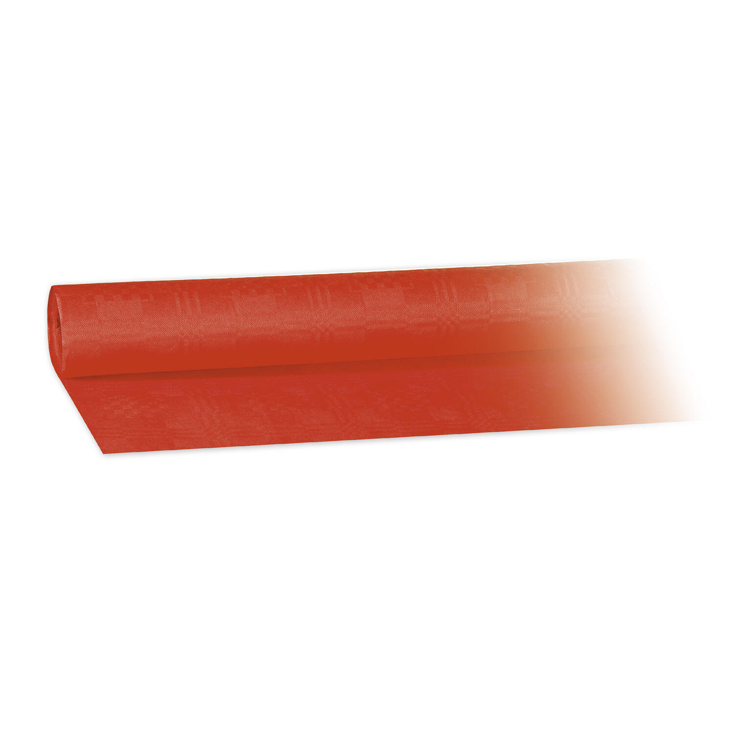 Damasttischdecke Tischtuch aus Papier, gerollt 1,20m x  8m, rot