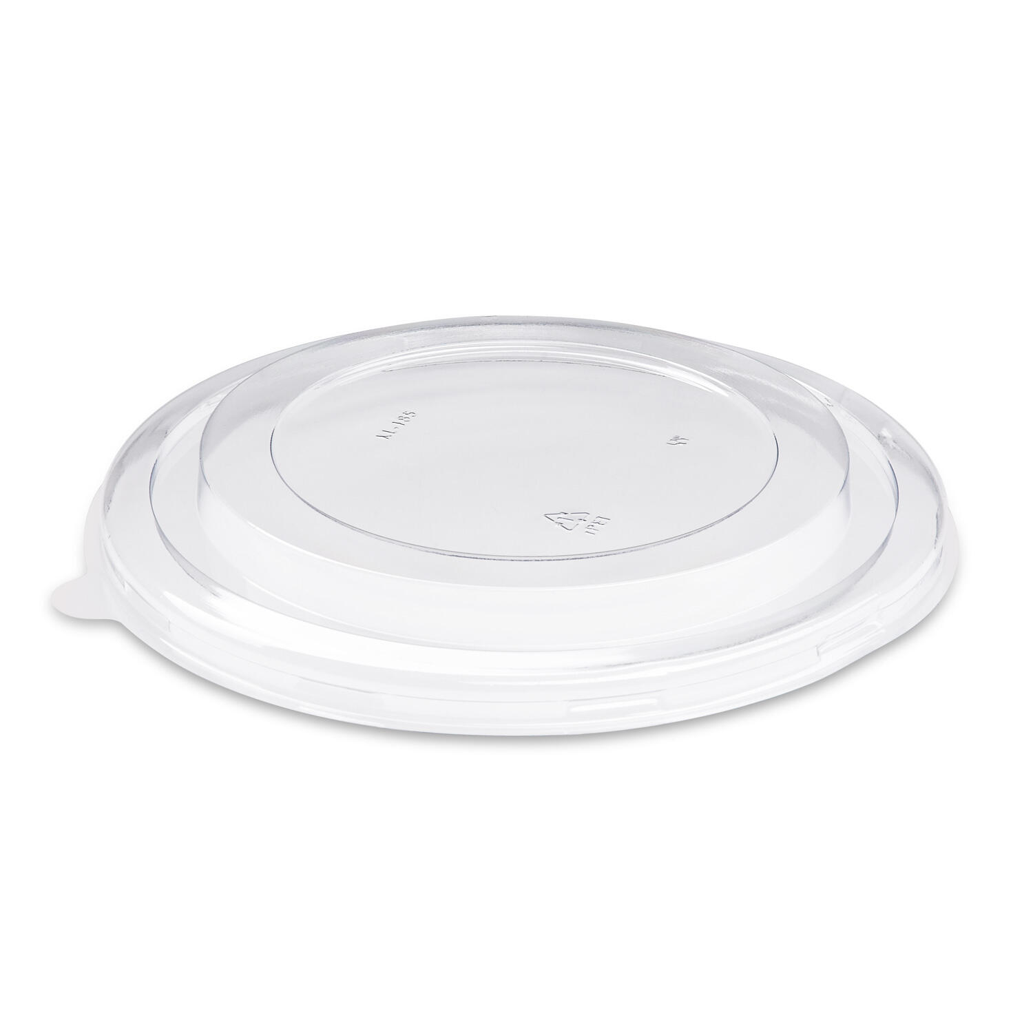 Deckel transparent 185mm aus rPET fr Salatschalen Feinkostschalen, 50 Stk.
