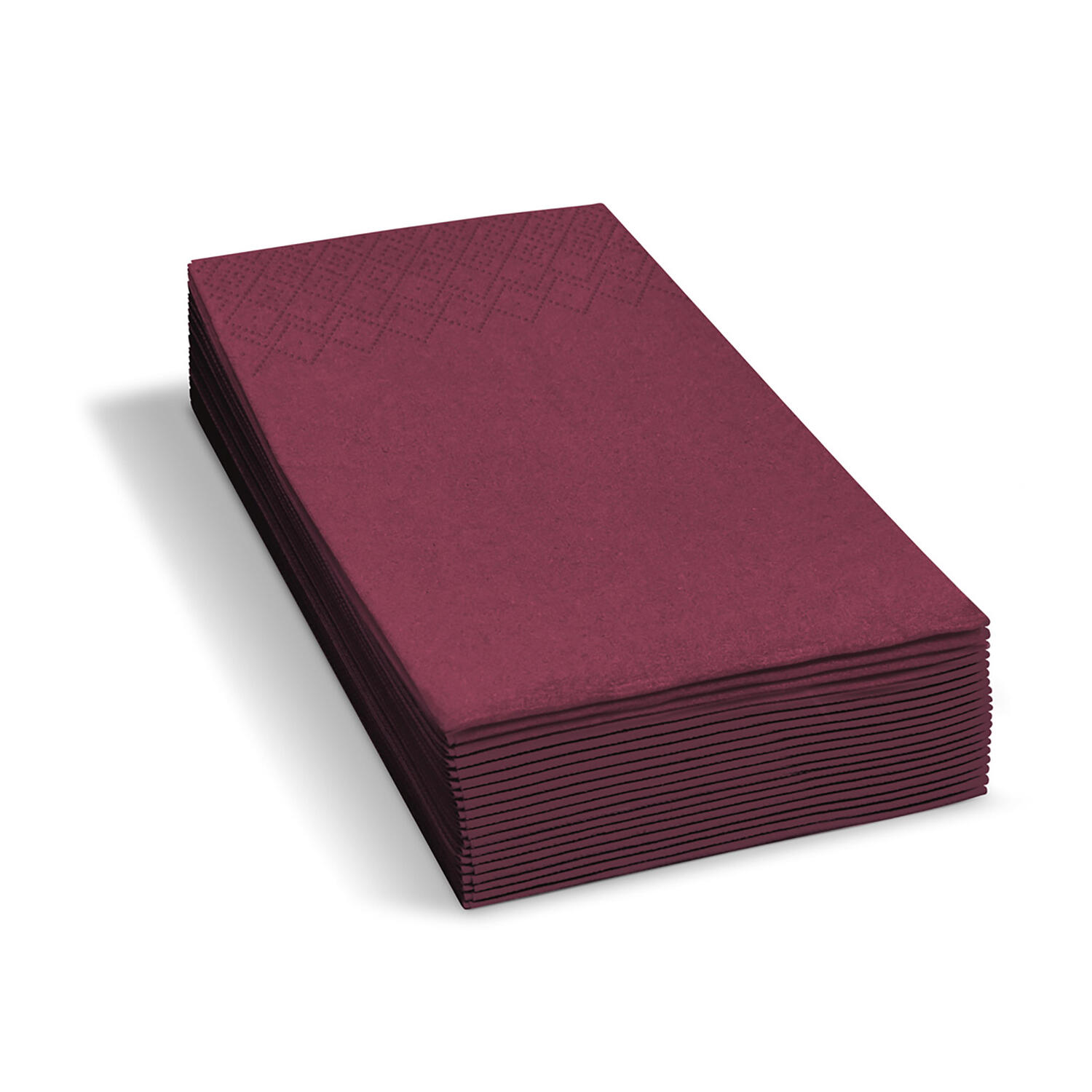 Servietten 33 x 33 cm 1/8 -Kopffalz, 2-lagig bordeaux, 250 Stk.