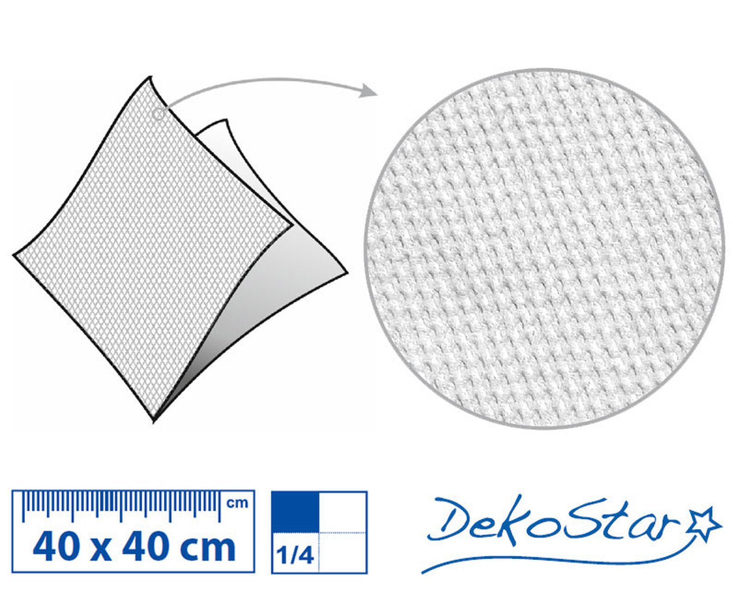 Servietten DekoStar 40 x 40 cm, gelb, 40 Stk.