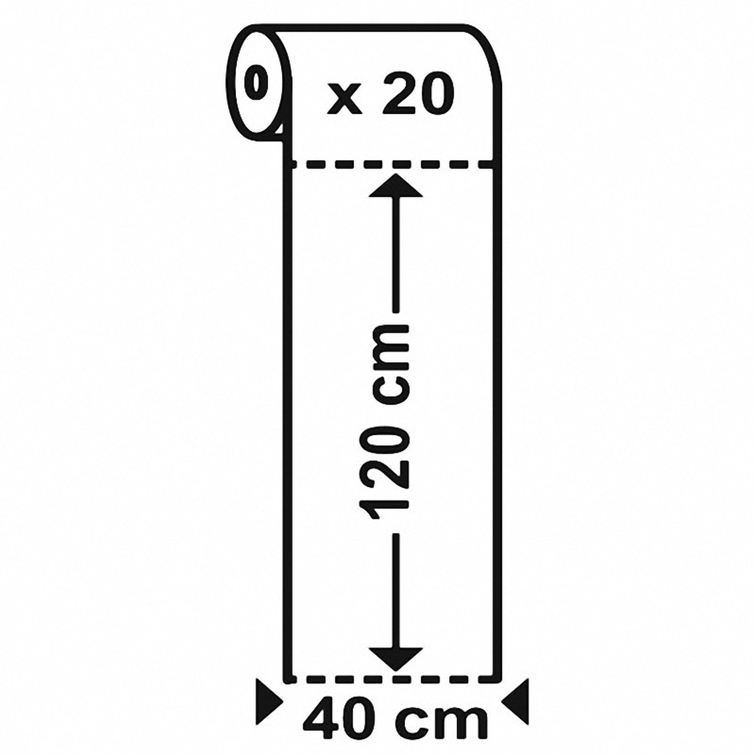 Tischlufer Airlaid 24m x 40cm - alle 120cm perforiert, stoffhnlich, dunkelblau